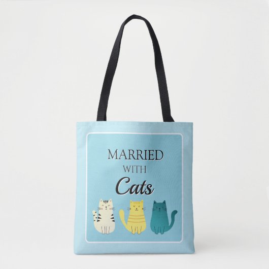 Cat Lover's Fun op maat Tote Bag (Voorkant)