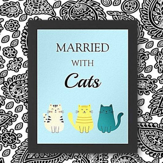 Cat Lover's Fun Poster Wall Art