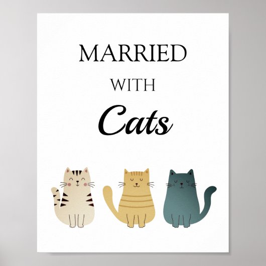 Cat Lover's Fun Poster Wall Art (Voorkant)