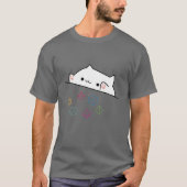 Cat Lovers Gift Cat Throwing Dice T-shirt (Voorkant)