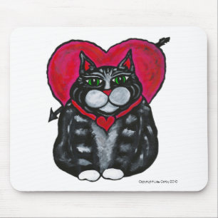 Cat lover's Gifts Fat Cat Valentijn Mousepad Muismat