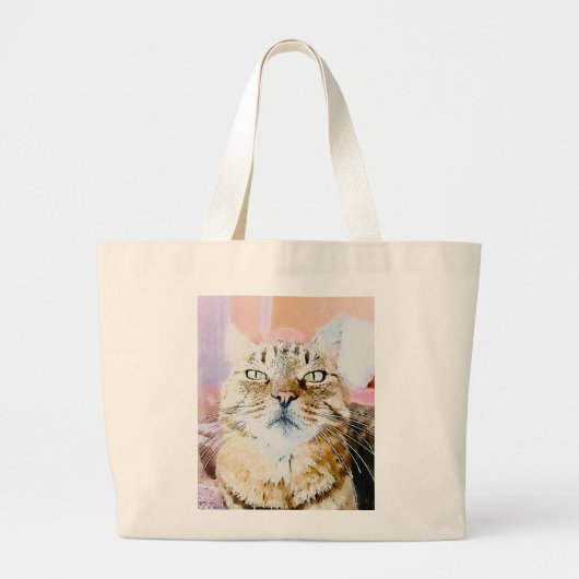 Cat Lover's Grote Tote Bag (Voorkant)