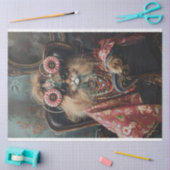 Cat Lovers Hippie Stijl Decoupage Tissuepapier (Craft)