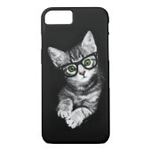 Cat Lover's Hipster Kat iPhone 7 Hoesje (Achterkant)