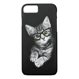 Cat Lover's Hipster Kat iPhone 7 Hoesje