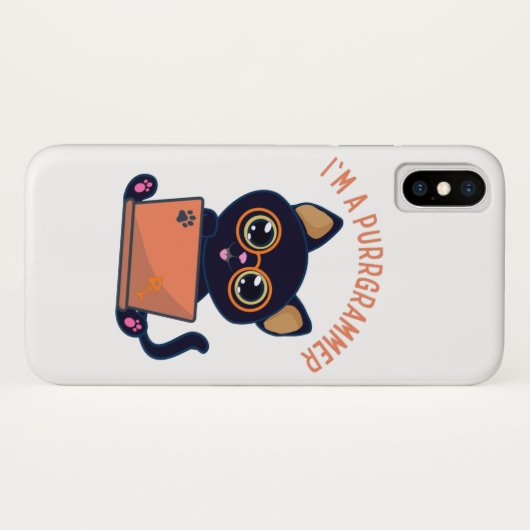 Cat Lovers Ik ben een programmeur Case-Mate iPhone Case (Achterkant (horizontaal))