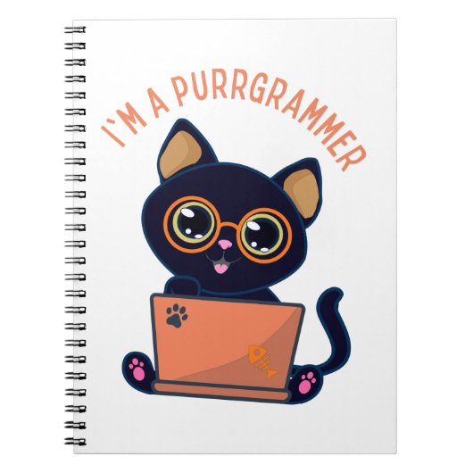 Cat Lovers Ik ben een programmeur Notitieboek (Voorkant)