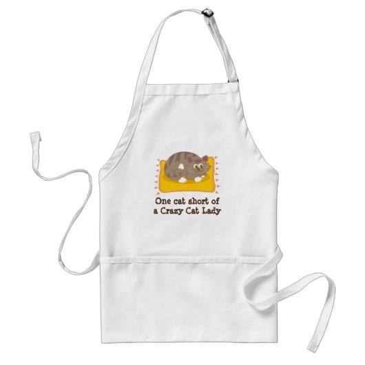 Cat Lovers Kitchen Apron Standaard Schort (Voorkant)