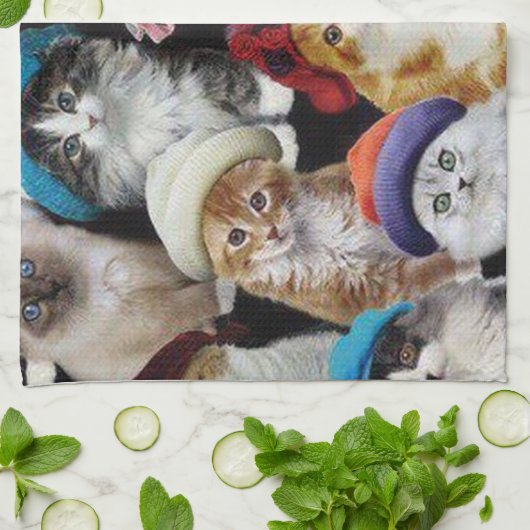 Cat Lovers Kitchen Towel Theedoek (Gevouwen)