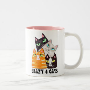 Cat Lover's koffie-Mok Tweekleurige Koffiemok