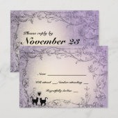 Cat Lovers  Lavender RSVP (Voorkant / Achterkant)