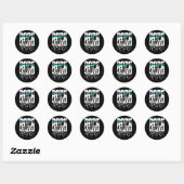 Cat Lovers Leopard Decor Design zonder verontschul Ronde Sticker (Vel)