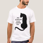Cat Lovers let goed op dat ik je negeer T-shirt (Voorkant)