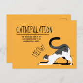 Cat Lovers Meow Design Briefkaart (Voorkant / Achterkant)
