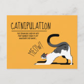 Cat Lovers Meow Design Briefkaart (Voorkant)