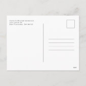 Cat Lover's Moderne Simple Photo Holiday Briefkaar Feestdagenkaart (Achterkant)