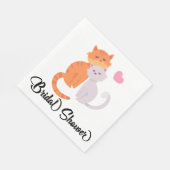 Cat Lovers Paar Trouwen Vrijgezellenfeest Sinaasap Servet (Hoek)