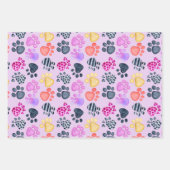 Cat Lovers Pattern Birthday Inpakpapier Vel (Voorkant 2)