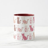 Cat Lovers Pattern Mok (Midden)