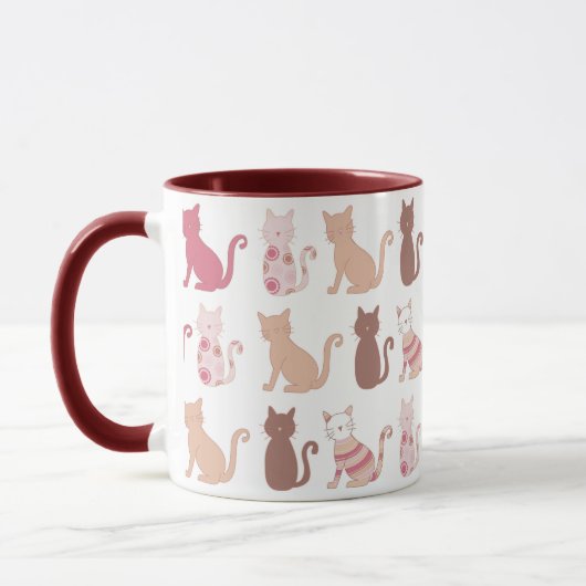 Cat Lovers Pattern Mok (Links)