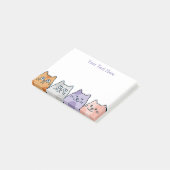Cat Lovers Personalized Post-it® Notes (Schuin)