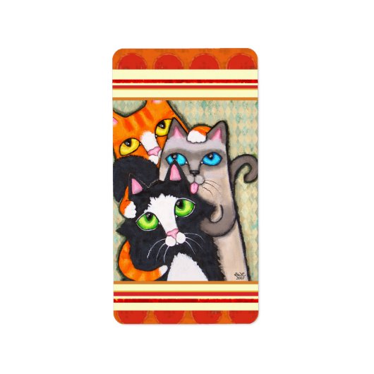 Cat Lover's Sticker / Labels (Voorkant)