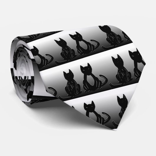 Cat Lovers Stropdas (Opgerold)