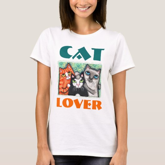 Cat Lover's T-Shirt (Voorkant)