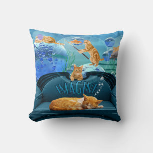 Cat Lover's Tabby Dreams Fantasy Kussen