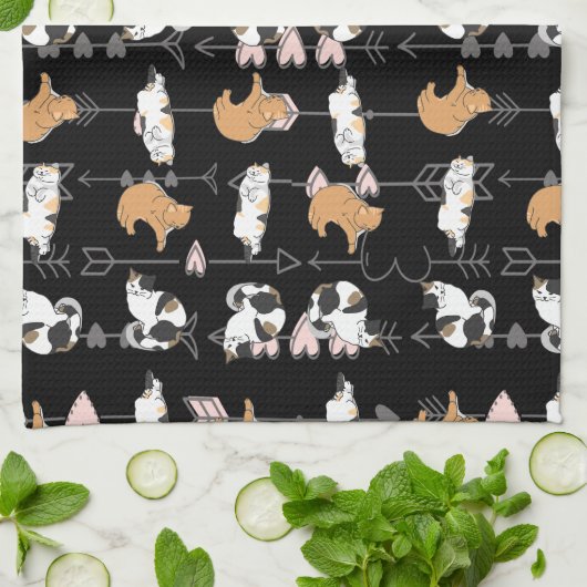 Cat Lover's Theedoek (Gevouwen)