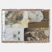 Cat Lovers Throw Blanket Deken (Voorkant)