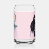 Cat lovers Tuxedo Cat Blikvorm Glas (Links)