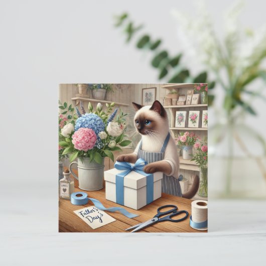 Cat Lovers Vaderdag Wensen voor Cat Dads (Staand voorkant)