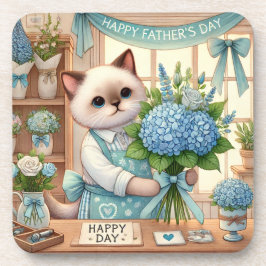 Cat Lovers Vaderdag Wensen voor Cat Dads Bier Onderzetter