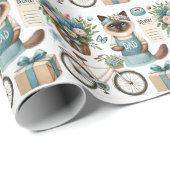 Cat Lovers Vaderdag Wensen voor Cat Dads Cadeaupapier (Rol Hoek)