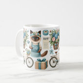 Cat Lovers Vaderdag Wensen voor Cat Dads Koffiemok (Voorkant links)