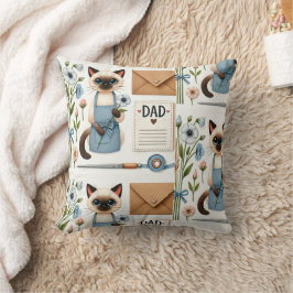 Cat Lovers Vaderdag Wensen voor Cat Dads Kussen