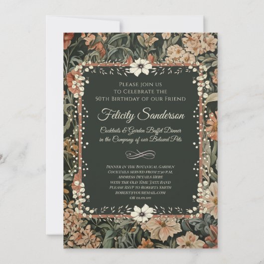 Cat Lovers  verjaardagsfeestuitnodigingen Kaart (Achterkant)