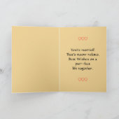 Cat Lovers Wedding Gefeliciteerd Kaart (Binnen)