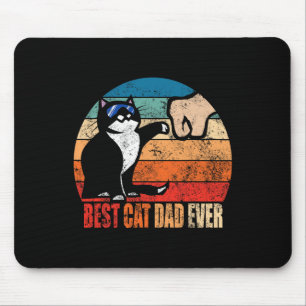 Cat Loving Daddy Vaders Dag Gift Mannen Geen Best Muismat