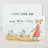 Cat Ma Happy Moederdag (Voorkant / Achterkant)