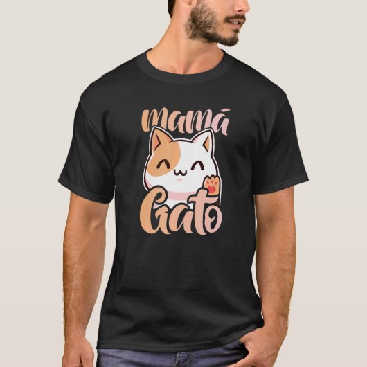 Cat Ma Mamá Gato T-shirt (Voorkant)