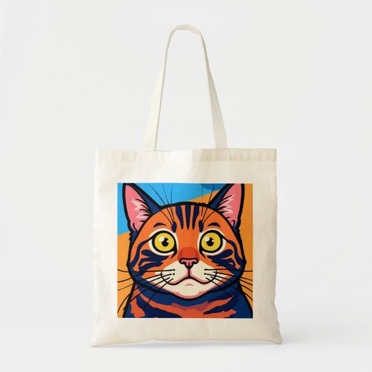 Cat, Mackerel, Domestic cat Tote Bag (Voorkant)