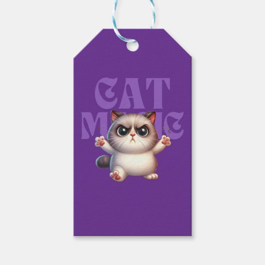 Cat Magic Gift Label Cadeaulabel (Voorkant)