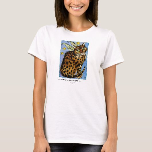 Cat Magic Ocicat Fairy T shirt (Voorkant)