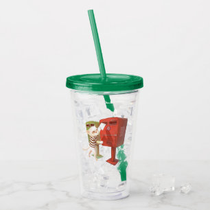 Cat Mailing a Letter Acryl Drinkbeker