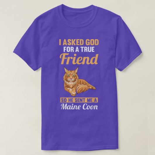 Cat Maine Coon T-shirt (Design voorkant)