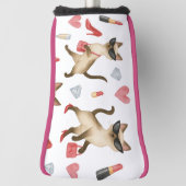 Cat Make-up ARTIST voor vrouw Meisje Vrouwe Katten Golfheadcover (Draai 90)