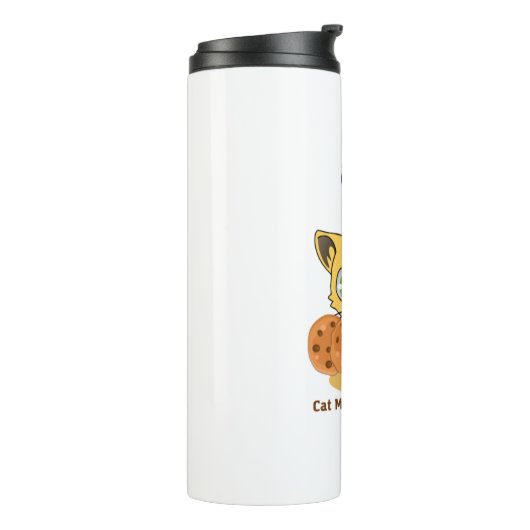 Cat Making Biscuits Thermosbeker (Gedraaid links)