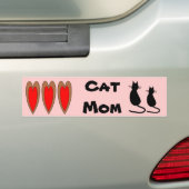 Cat Mam Bumpersticker (Op auto)